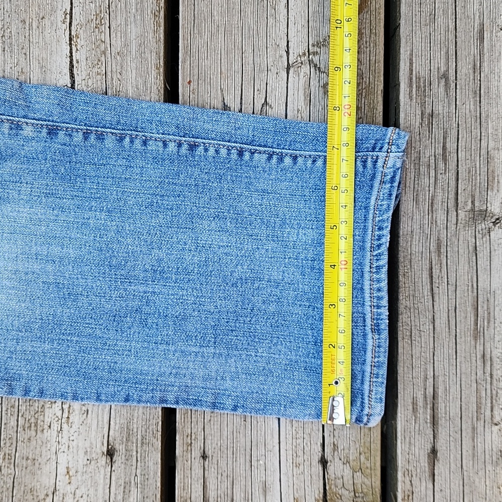 Denver Hayes Embroidered Blue Jeans Mia Curve Tech Mid Rise - Picture 9 of 13